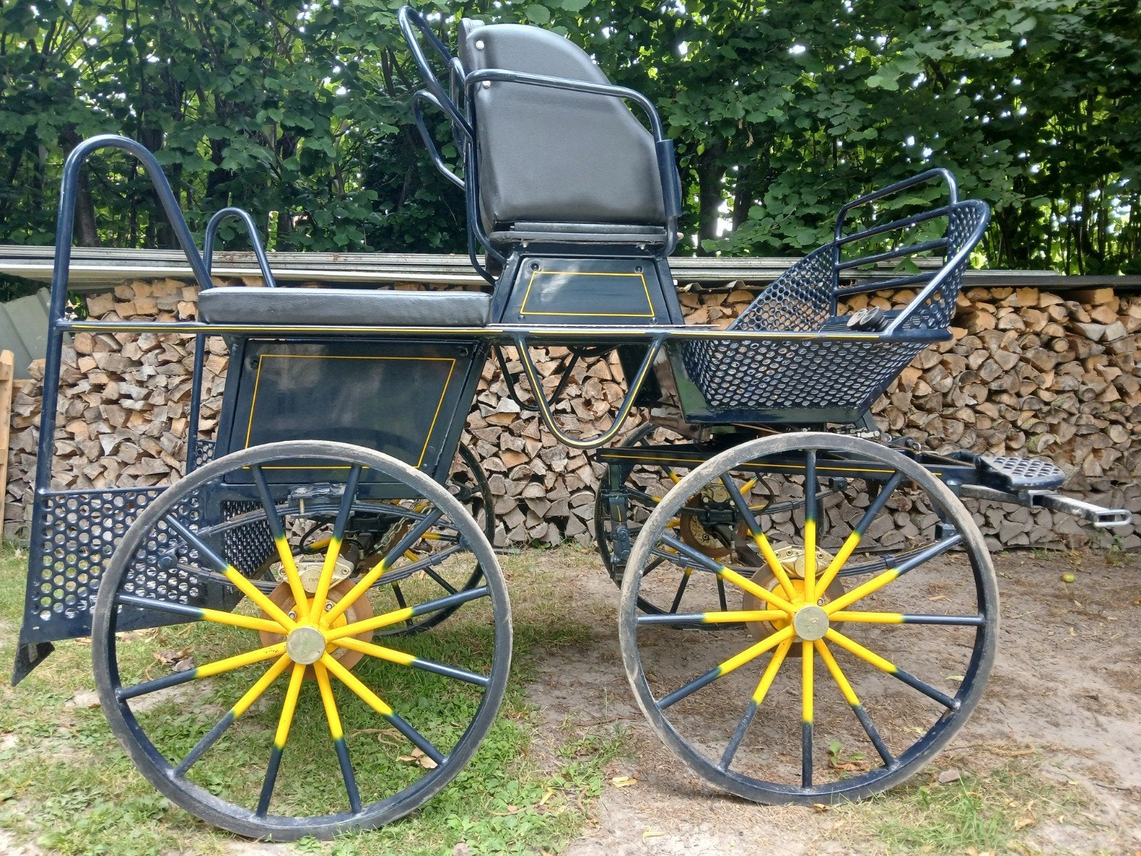 Koets voor enkel-/dubbelspan., Utilisé, Autres types, Cheval ou Poney