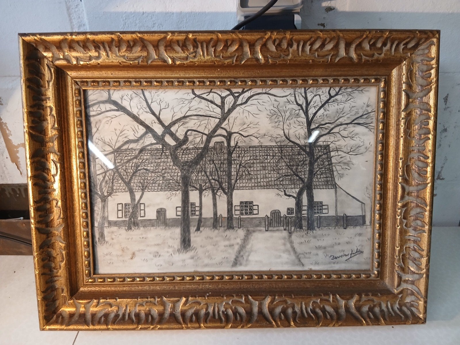 Tekening klooster olv ter engelen Lovendegem, Enlèvement ou Envoi
