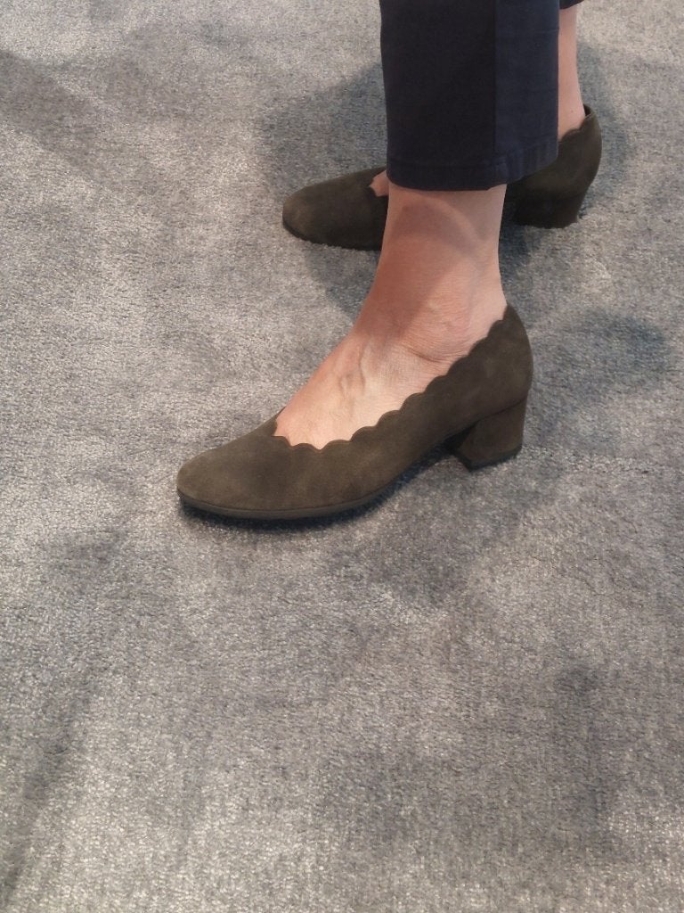 Groene pumps in suède - GABOR (40) – Zo goed als nieuw !, Ophalen, Pumps, Gabor, Zo goed als nieuw