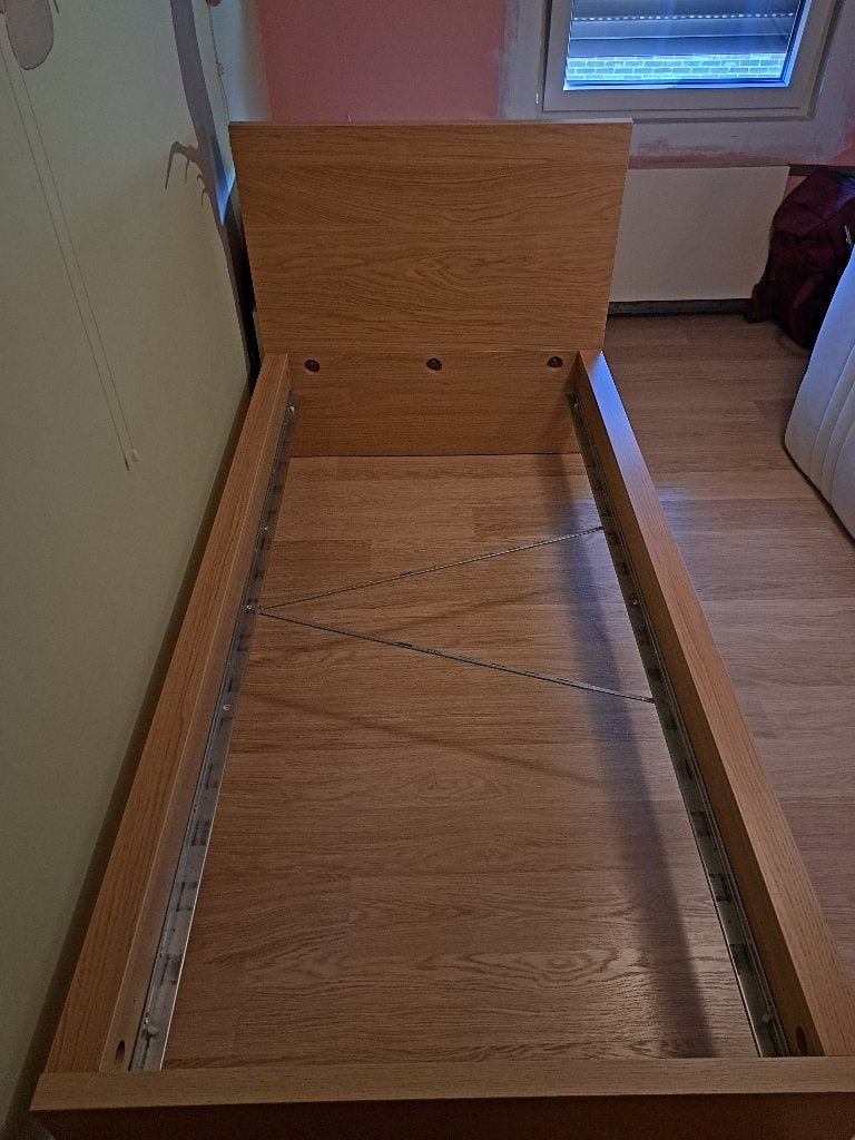 Ikea malm bedframe 90x200cm met latrenbodem, Huis en Inrichting, Ophalen, Gebruikt, 90 cm, Eenpersoons