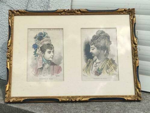 lithographie toillette signe a roland et e preval, Enlèvement ou Envoi, Lithographie