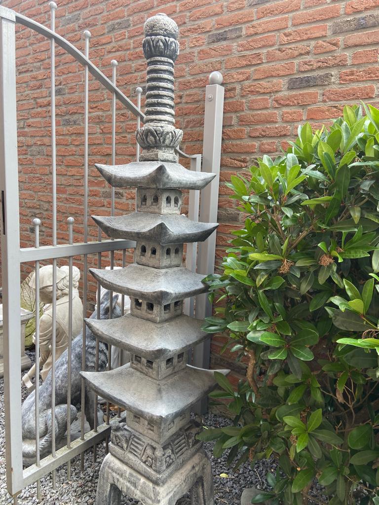 Pagode, 5 toits, 180 cm de haut et plus de sculptures, Jardin & Terrasse, Statues de jardin, Enlèvement, Neuf, Béton, Autres types