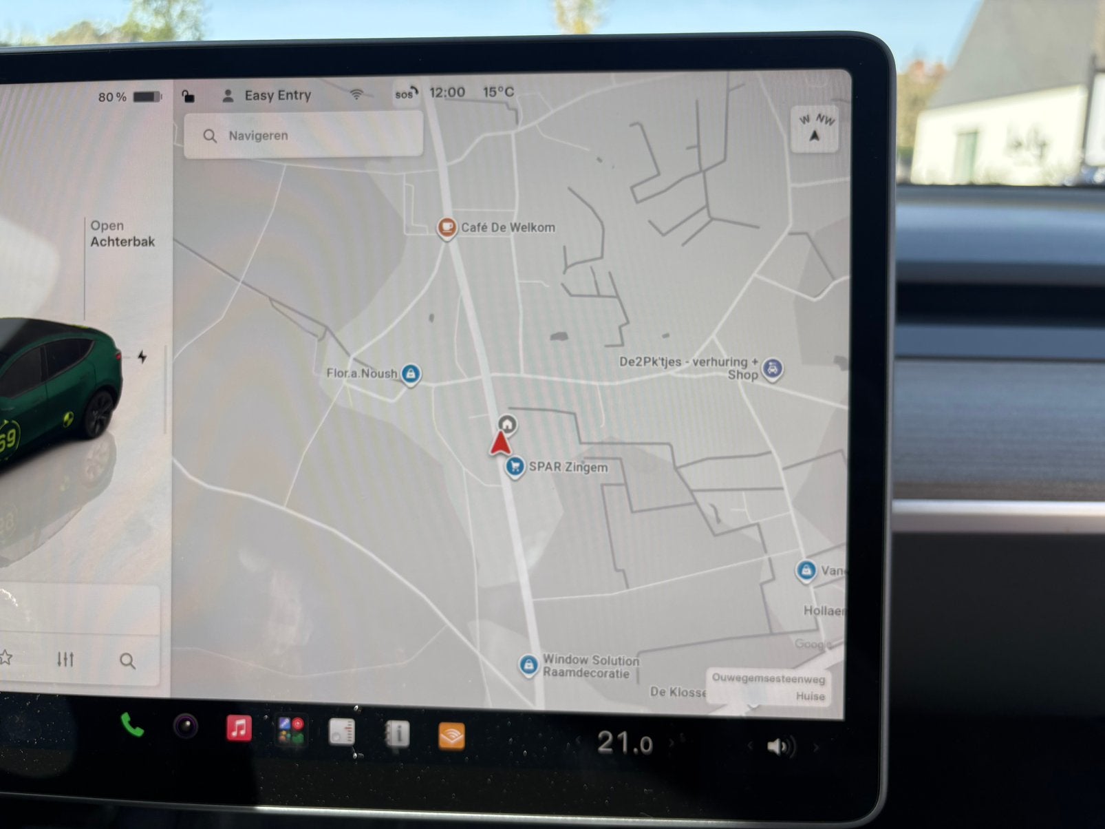 Tesla model Y, Auto's, Zwart, Leder, Elektrisch, 5 deurs
