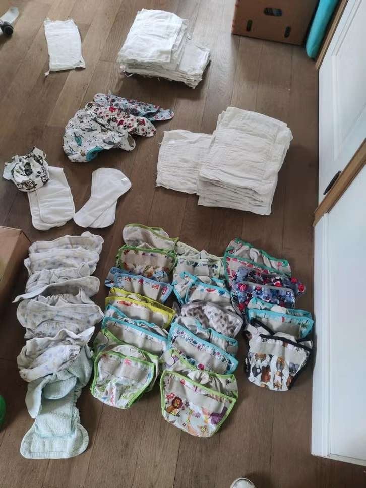 Groot pakket wasbare luiers (Bambino Mio ea) voor de naaier, Ophalen, Gebruikt, Overige typen, Overige merken