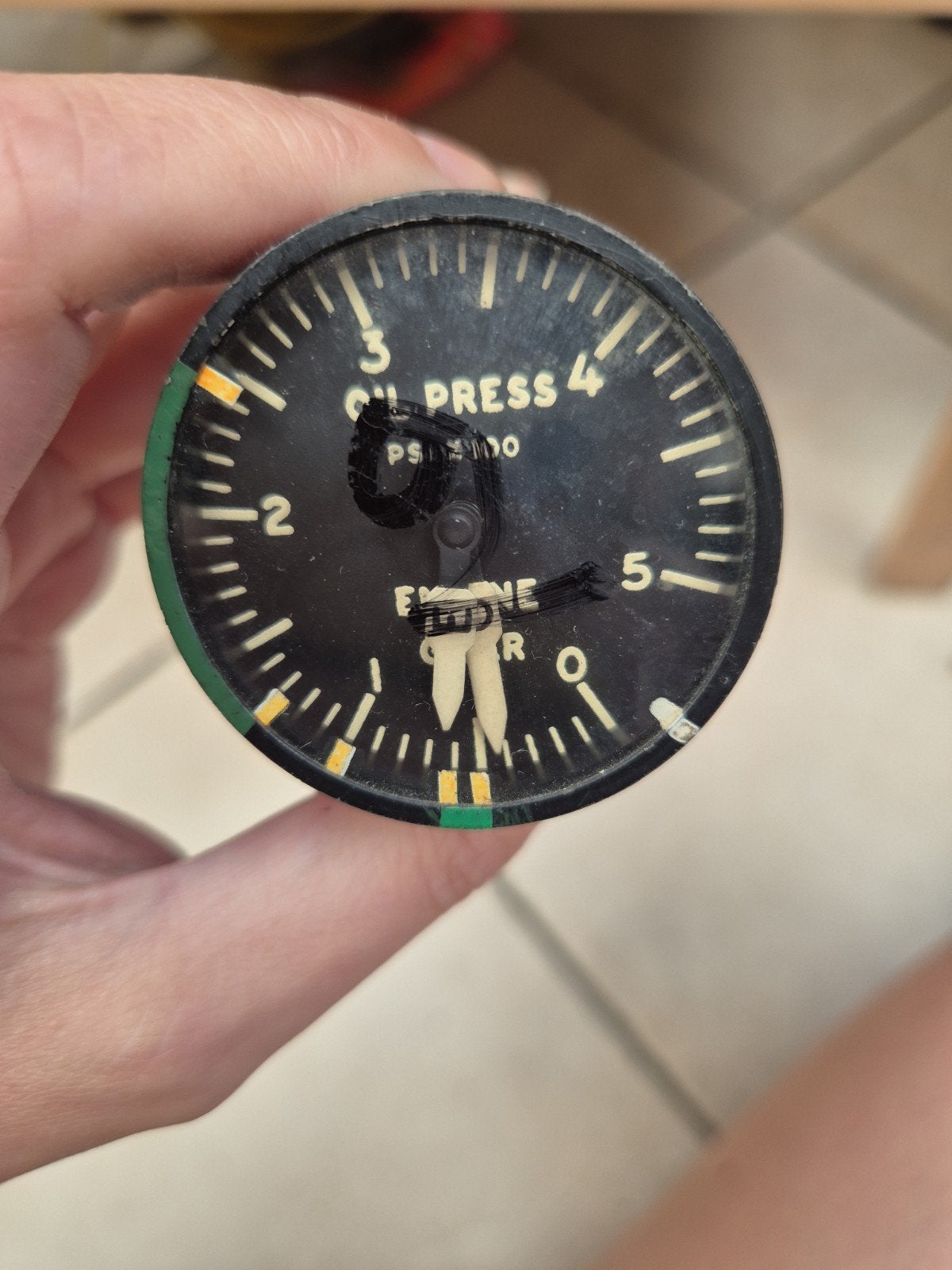 Originele USAF C-130 Hercules Dual Oil Pressure Indicator, Collections, Aviation, Enlèvement