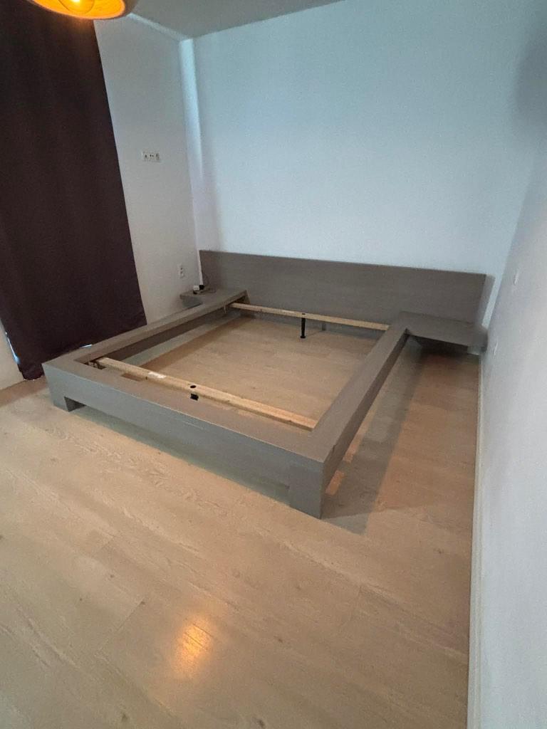Bed (GRATIS af te halen DIT WEEKEND in Hasselt), Huis en Inrichting, Ophalen, Gebruikt, Tweepersoons, 200 cm