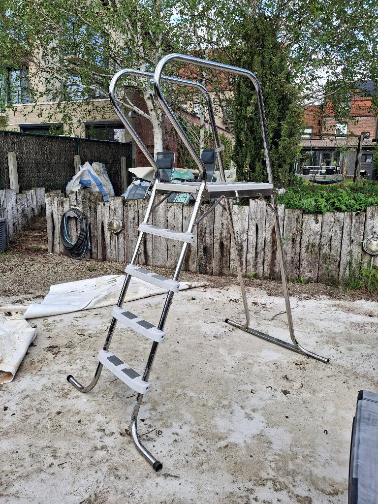zwembadladder, Ophalen, Gebruikt, Ladder