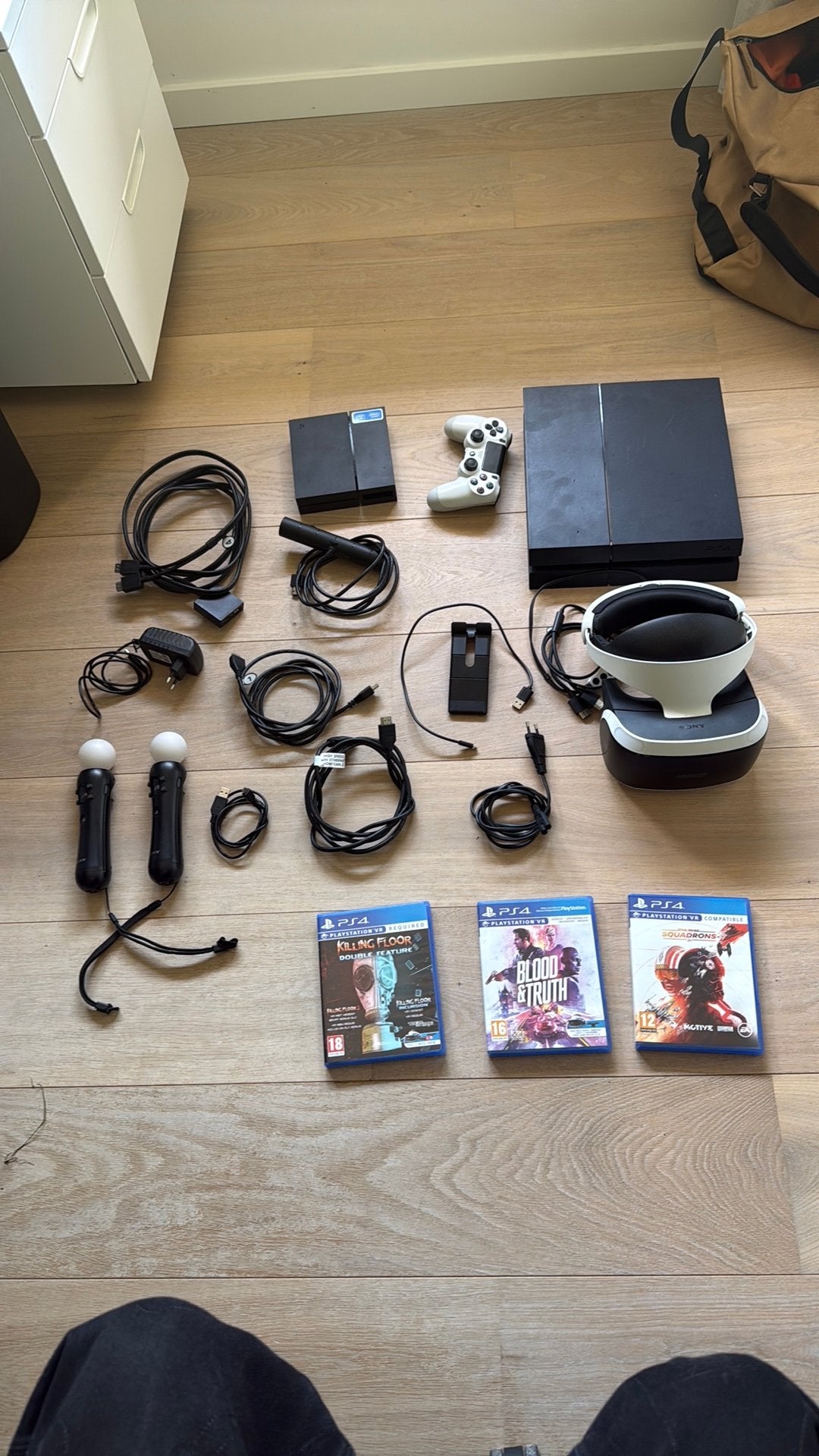 PlayStation 4 + PlayStation VR Complete Set + 3 Games, Ophalen, Shooter, 1 speler, Virtual Reality