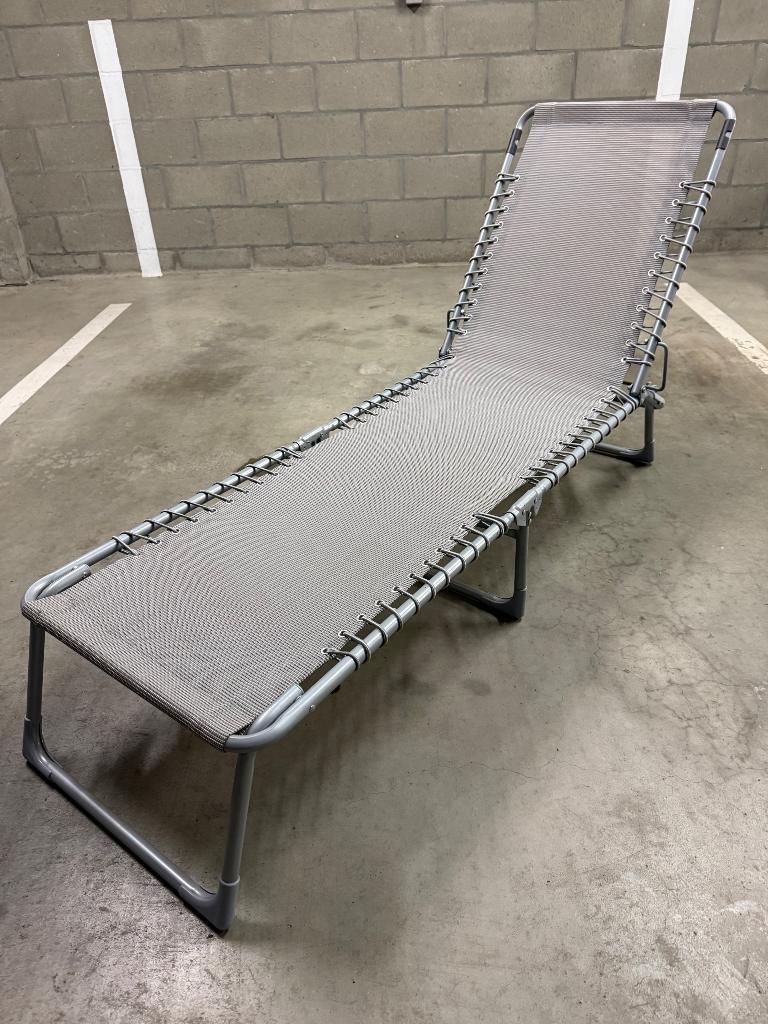 Ligzetel, Tuin en Terras, Ligbedden, Ophalen of Verzenden, Zo goed als nieuw, Aluminium, Verstelbaar