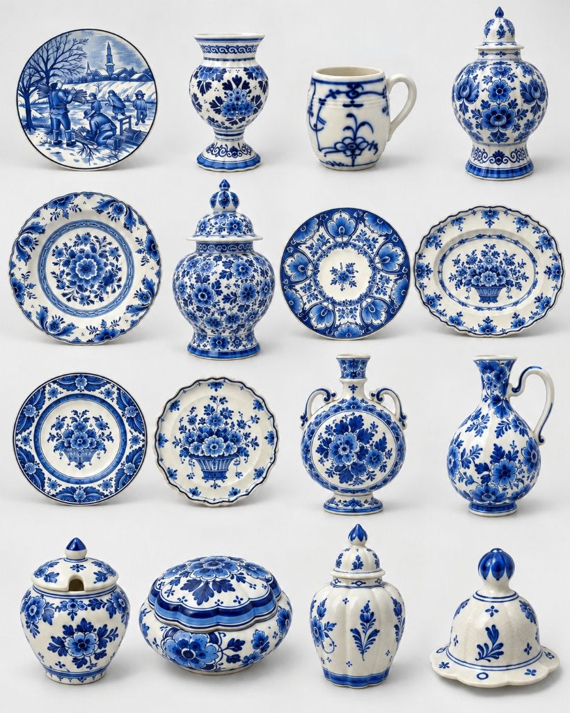 Een mooie verzameling Delfts Blauw, Ophalen