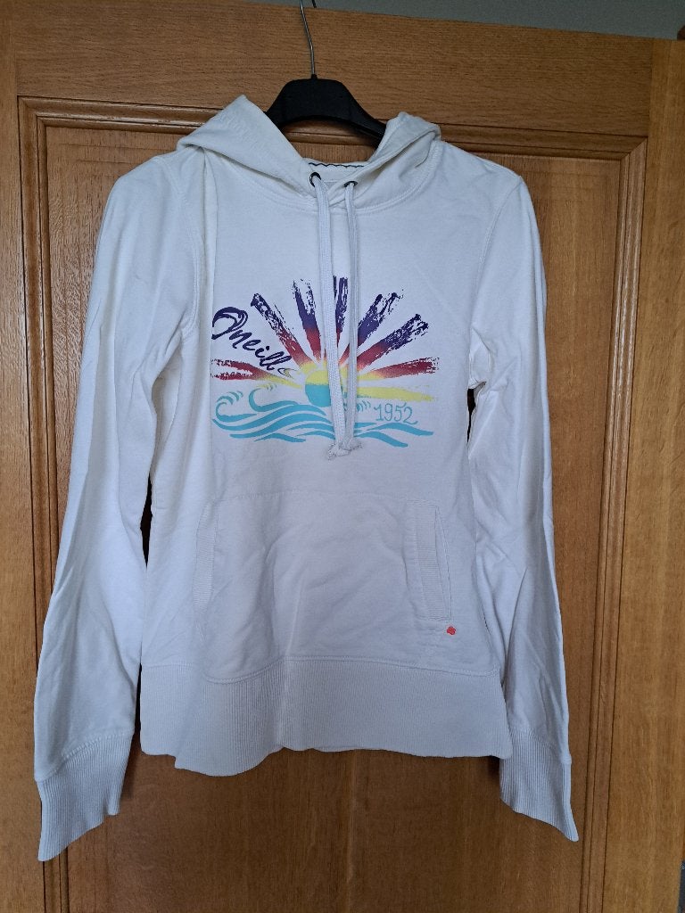 Pull met kap O'neill, Kleding | Dames, Truien en Vesten, Wit, Ophalen of Verzenden, Zo goed als nieuw, Maat 36 (S)