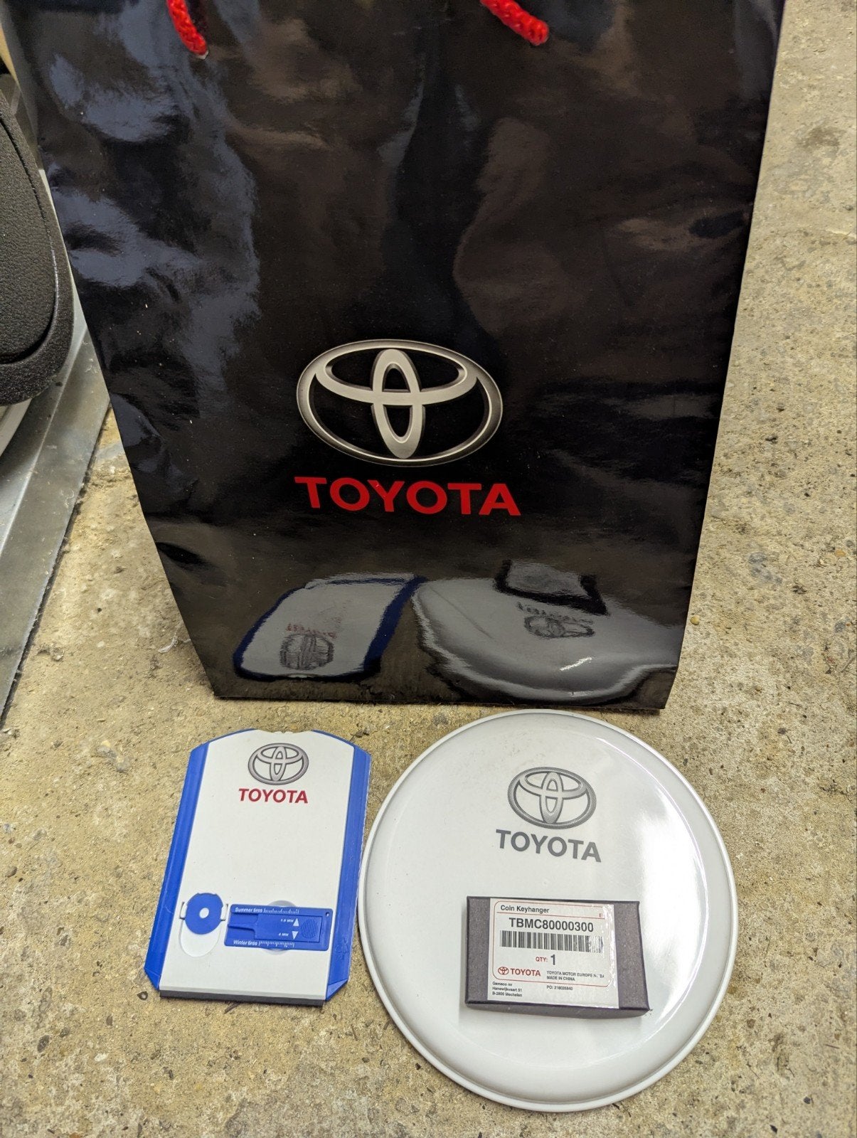 Toyota goodiebag, Enlèvement ou Envoi