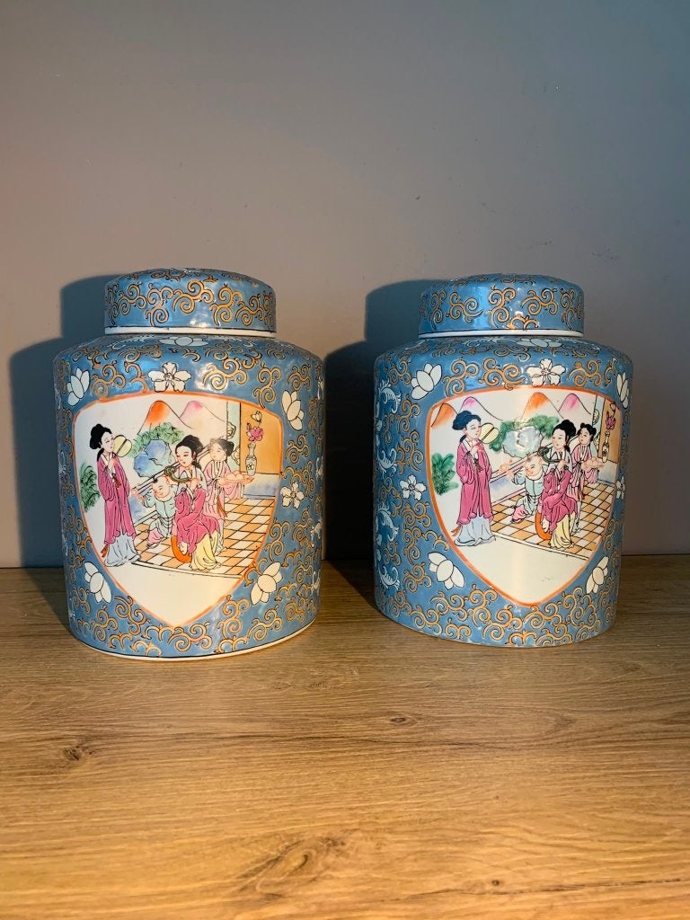 Vintage Chinese gemberpotten hoogwaardig keramiek, Antiek en Kunst, Ophalen