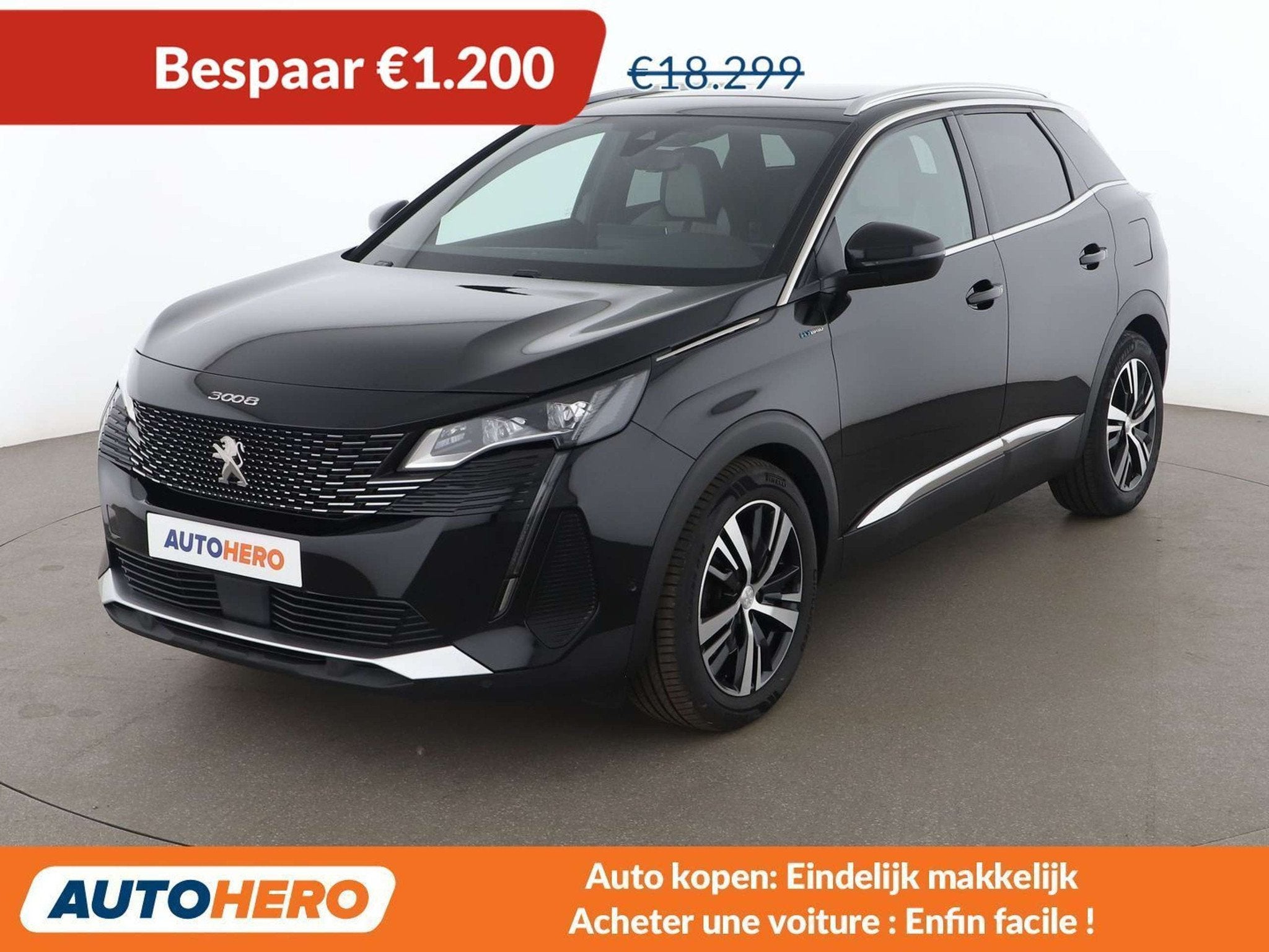 Peugeot 3008 1.6 Hybrid 225 Allure (automatique), Achat, Euro 6, Alcantara, 5 places