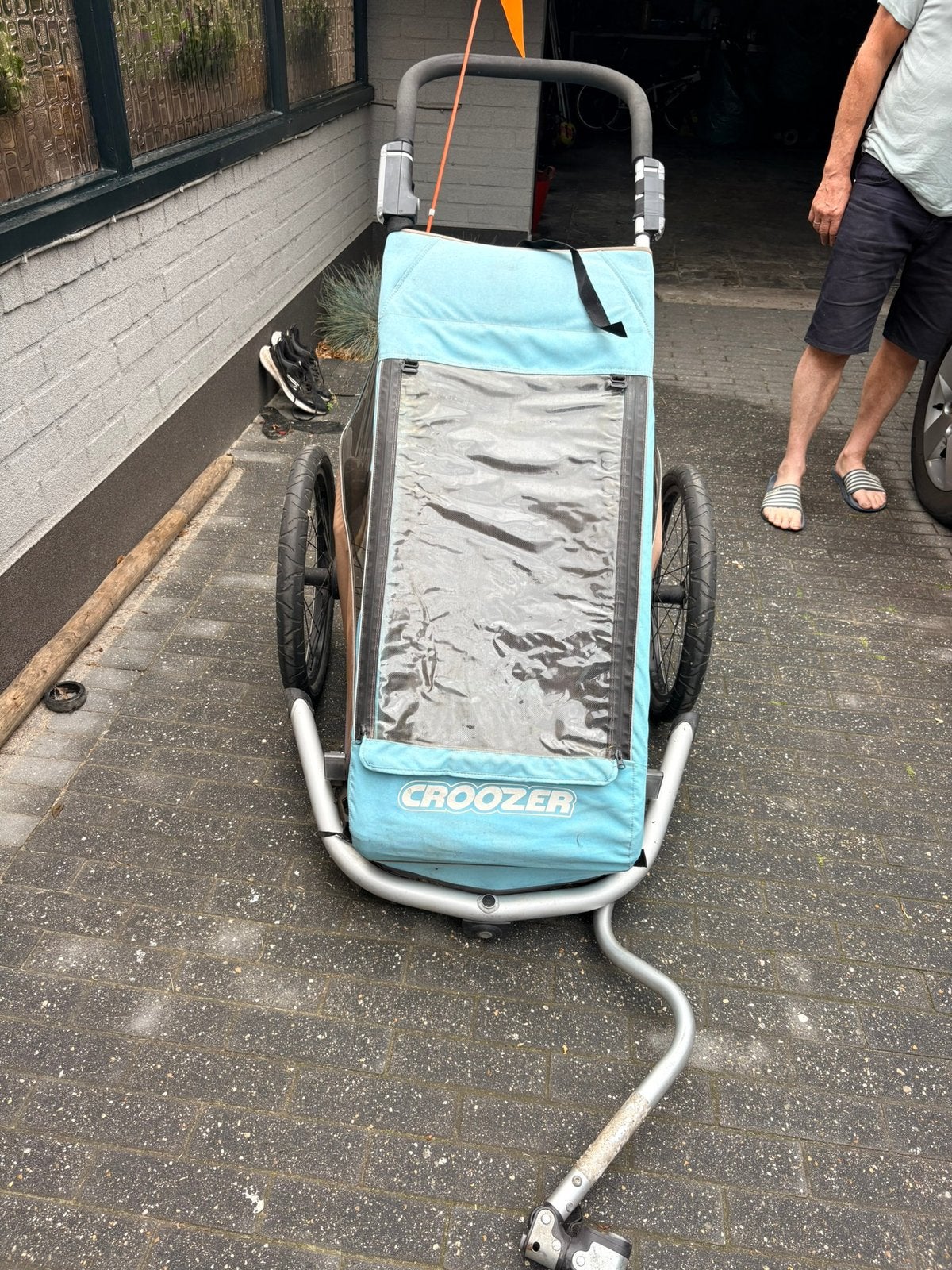 Thule Fietskar 1 kind, Ophalen, Gebruikt, Kinderkar, Opvouwbaar