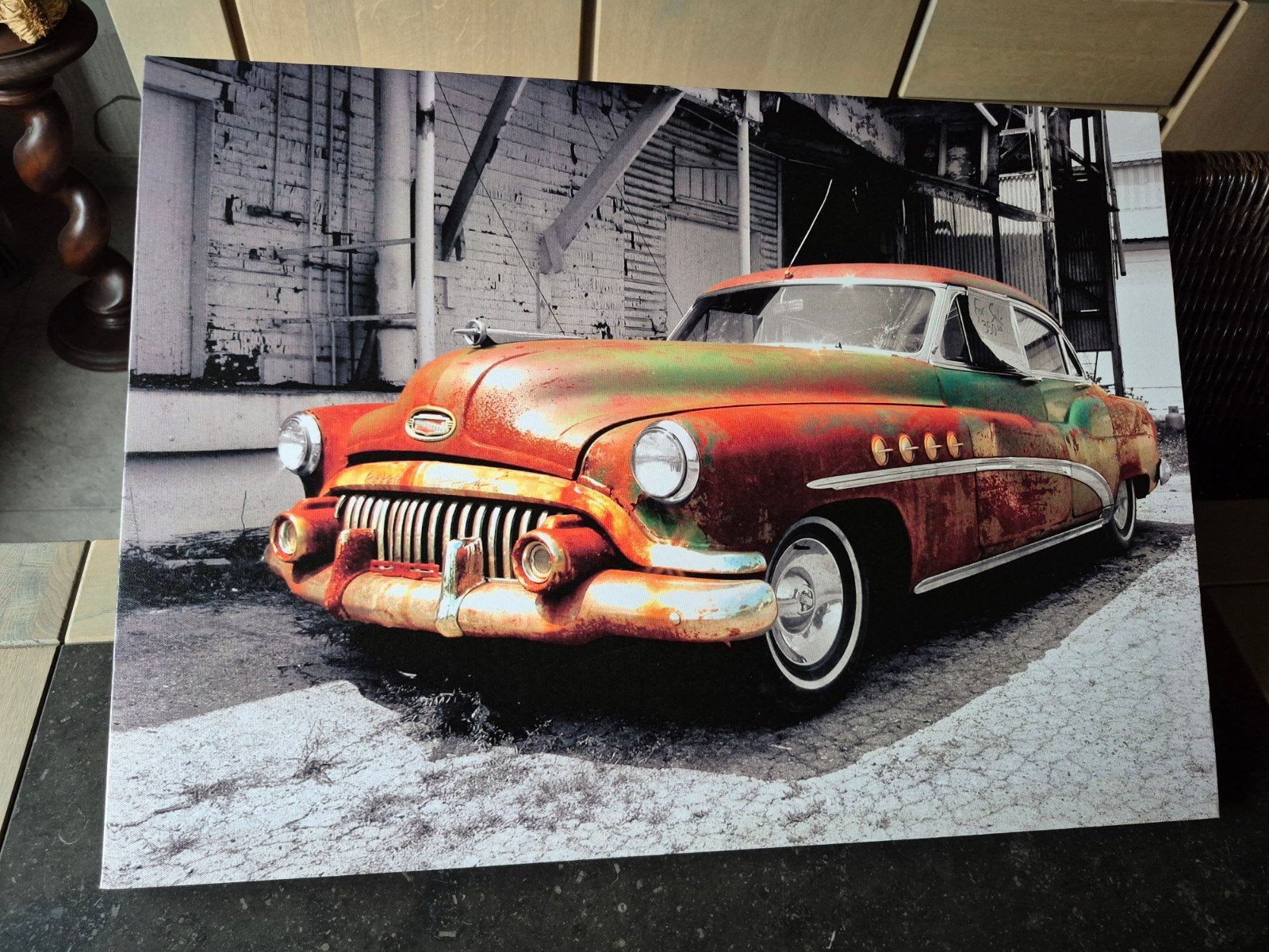 canvas auto, 50 – 75, Comme neuf, Enlèvement, 50 à 75 cm