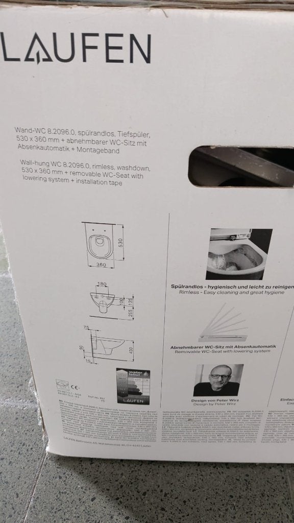 Wc en toebehoren, Ophalen, Nieuw