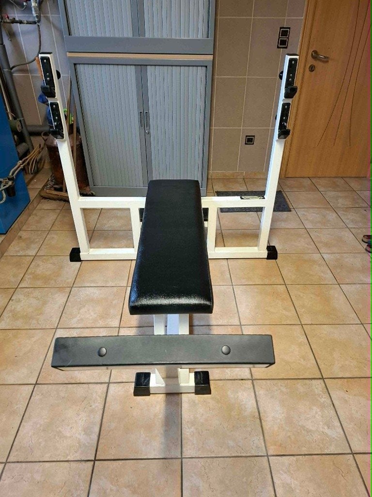 TECHNOGYM OLYMPIC FLAT BENCH, Ophalen, Zo goed als nieuw, Rug