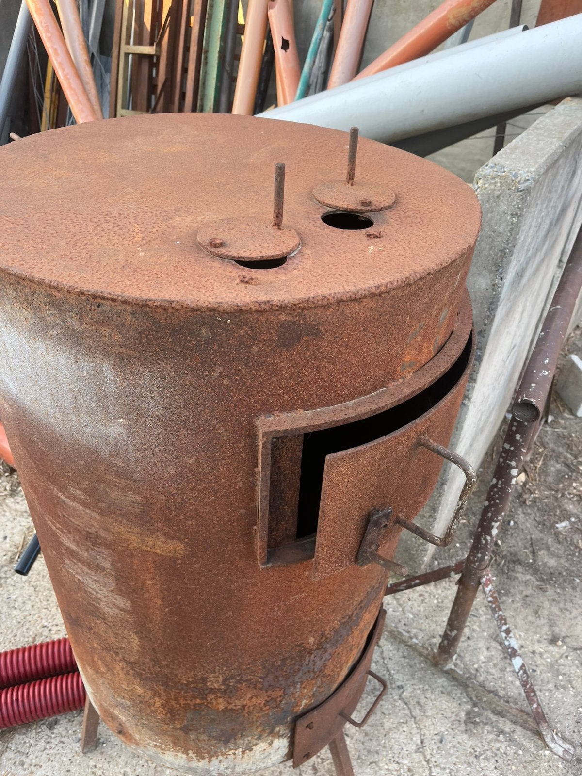 Hout kachel, Enlèvement, Utilisé