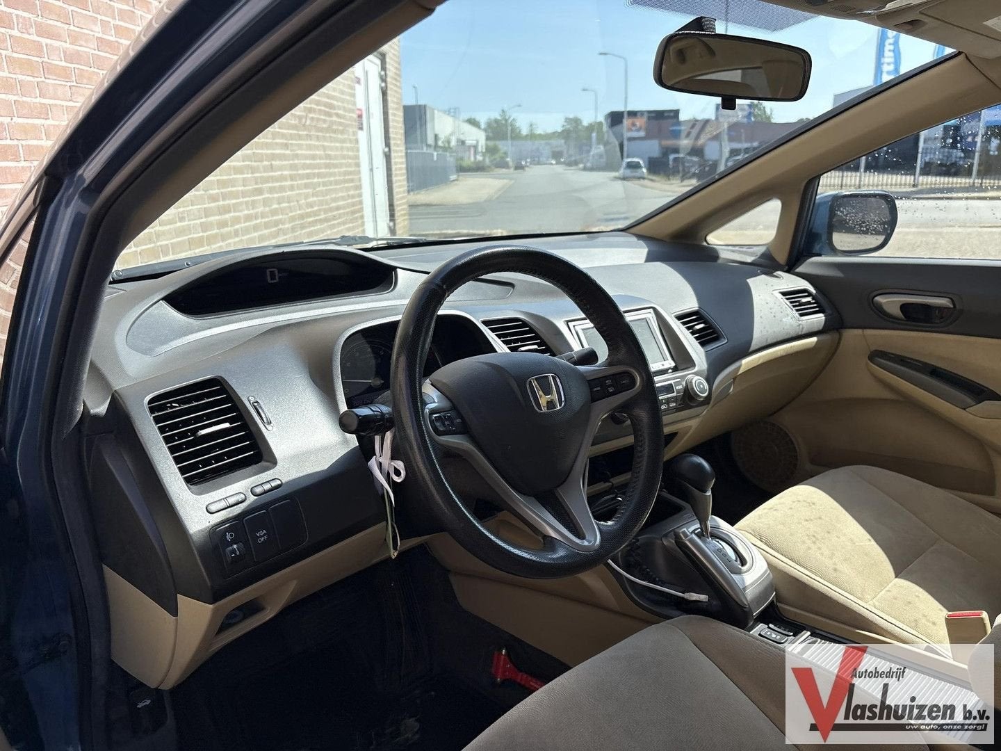 Honda Civic 1.3 Hybrid | Leder | Climate | Cruise | Navi | S, Autos, Honda, Achat, Beige, Entreprise, 109 g/km