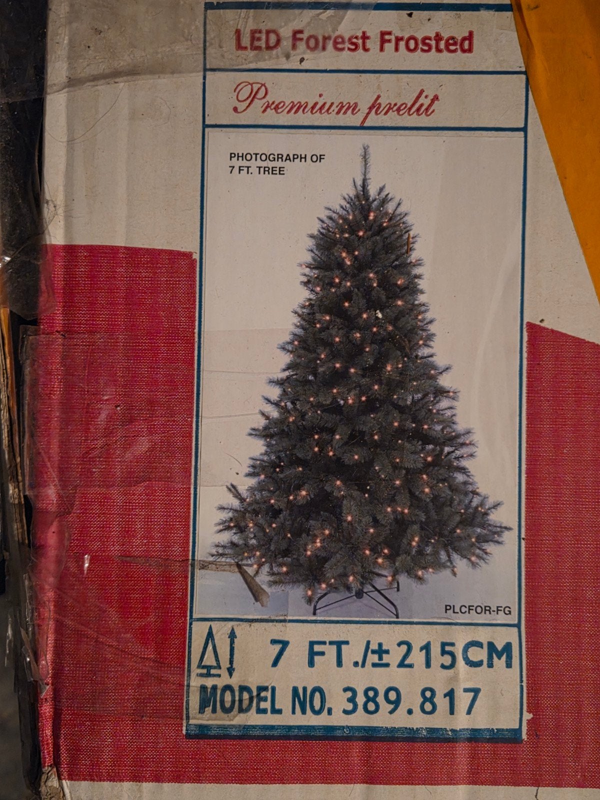 kerstboom kunststof Triumph Frosted Foreset, Diversen, Ophalen, Gebruikt