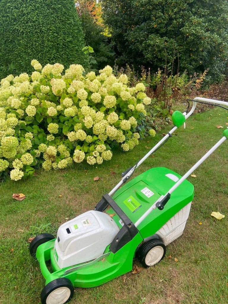 Viking MA 443 + Stihl batterij, Ophalen, Cirkelmaaier, Accu-grasmaaier, 40 t/m 49 cm