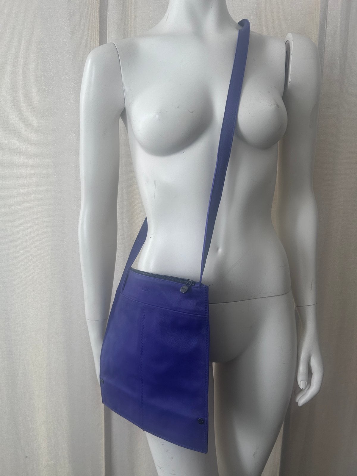 Arche sac cuir messenger violet, Enlèvement ou Envoi, Comme neuf, Violet, Cuir