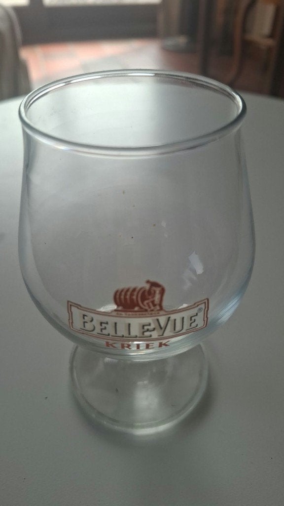 Verre à bière BELLE-VUE KRIEK 25cl • Idéal Collectionneur !, Enlèvement, Utilisé, Verre à bière