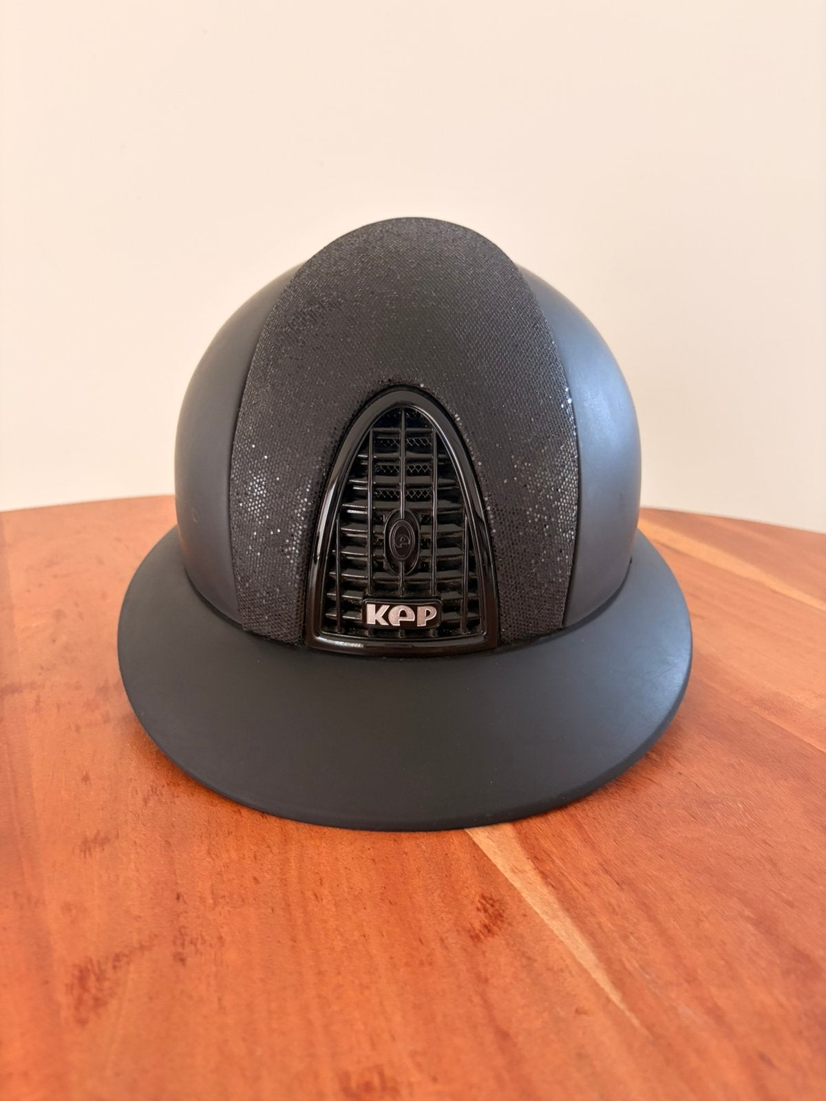 KEP Italia Cromo Polo - noir mat à paillettes, Kep Italia, Obstacle, Noir, Casque d'équitation/bombe