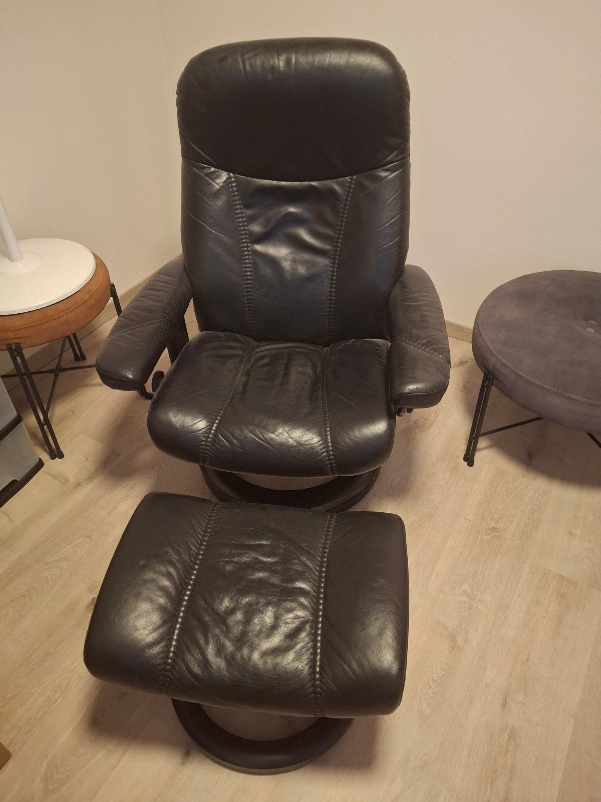Stressless zetel met voetbank, Enlèvement