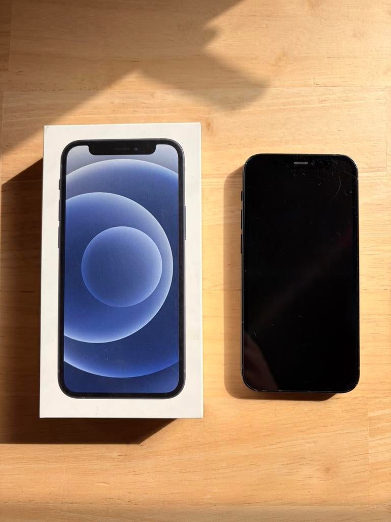 Apple iPhone 12 mini 64gb zwart, Gebruikt, IPhone 12 Mini, Zwart, Ophalen of Verzenden