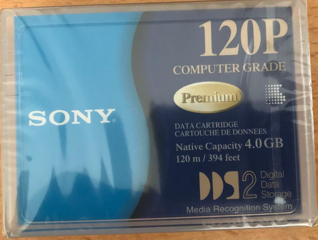 9x Sony Tape data cartridges DDS-2 DGD120P (4Gb/8Gb)(NIEUW), Ophalen, Herschrijfbaar, Overige typen, Nieuw
