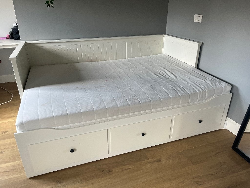 Bed 1/2 persoonsbed, 180 cm of meer, Ophalen, Lattenbodem, 100 cm of meer