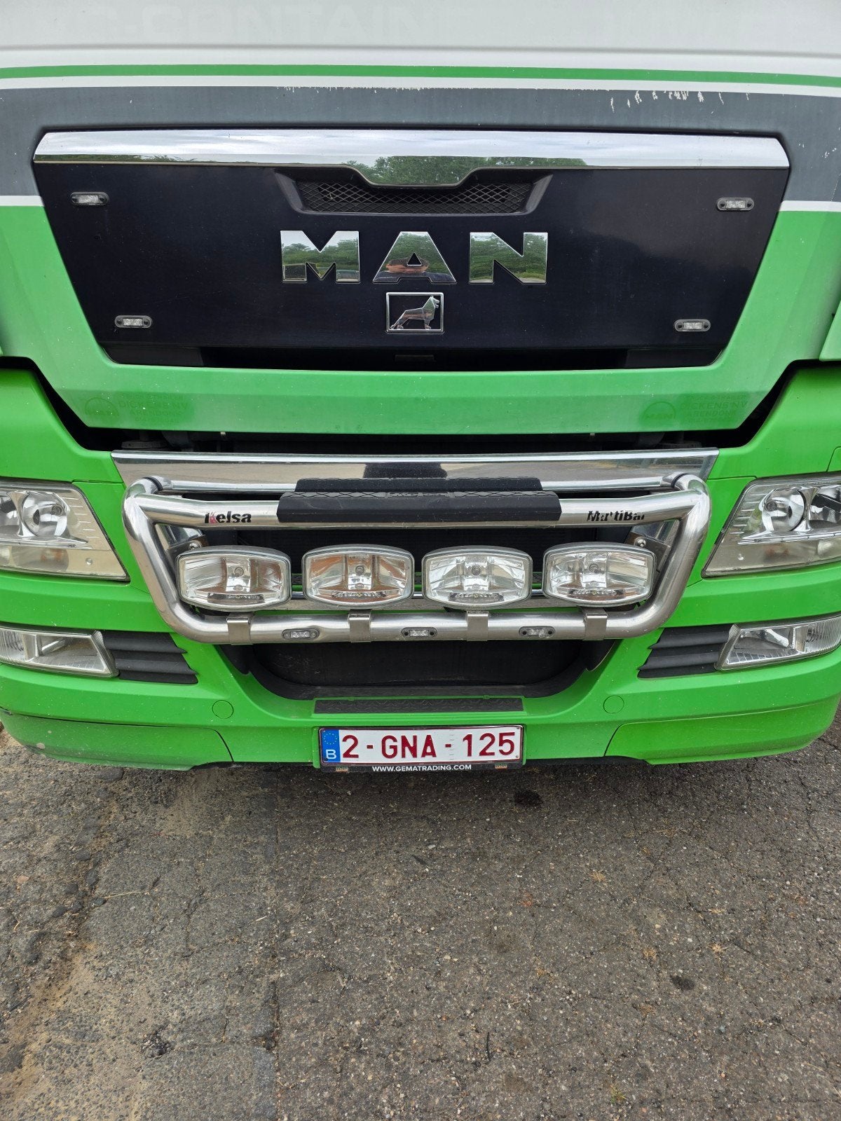 Beugel met lampen man tgx, Ophalen, MAN