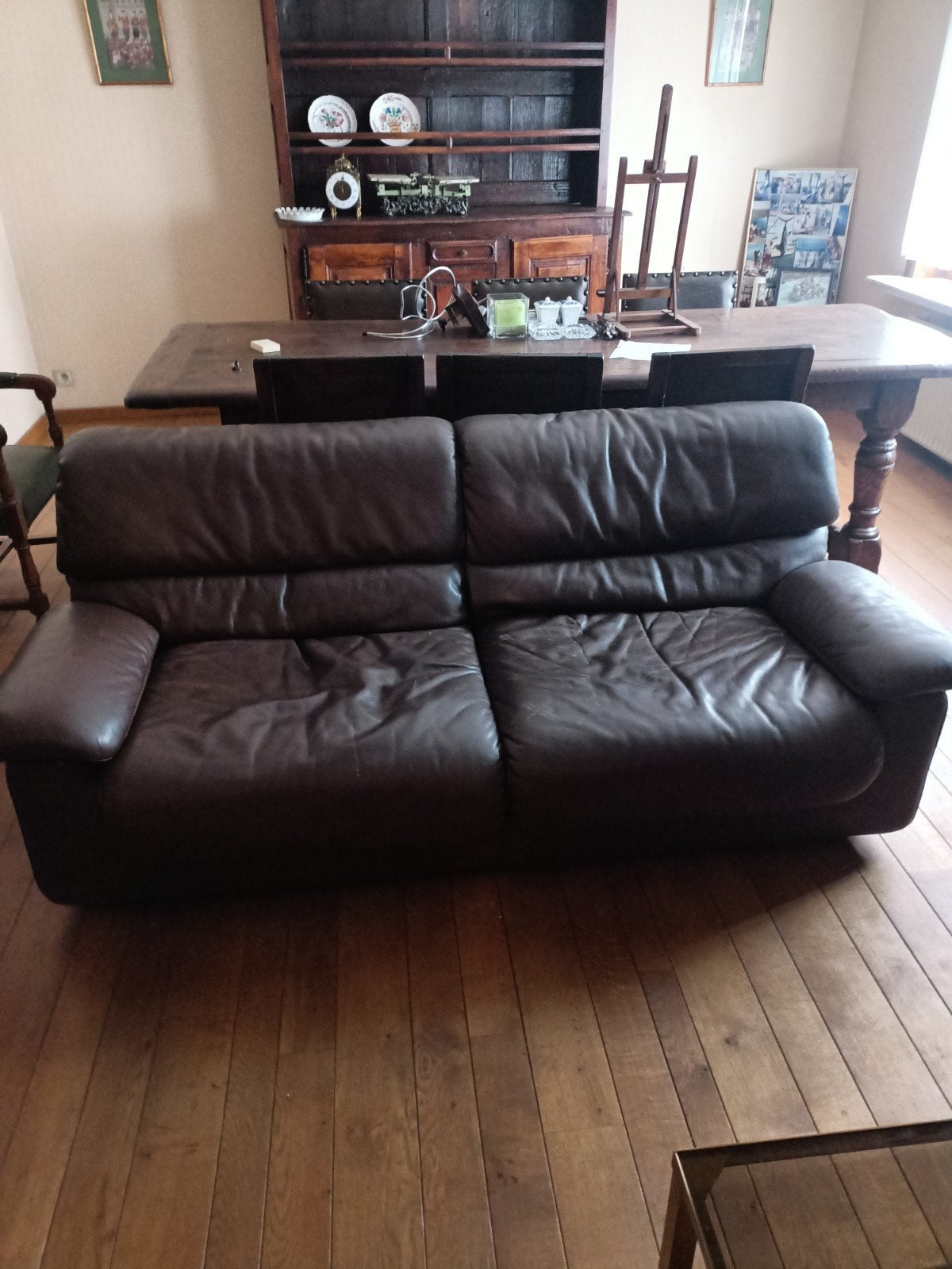 Canapé en cuir Jori, 100 à 125 cm, 150 à 200 cm, Comme neuf, Enlèvement
