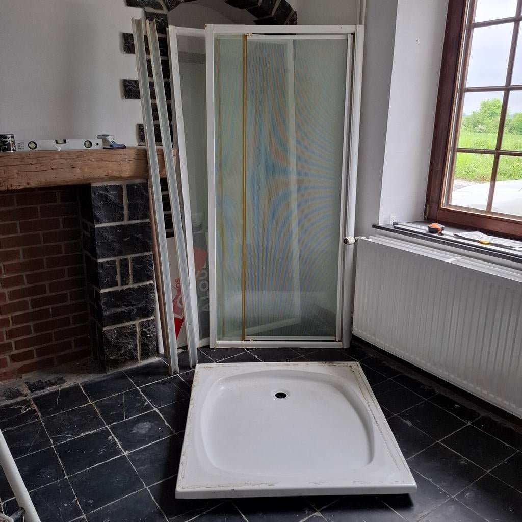 Douche en coin 90 x 90 cm, Enlèvement