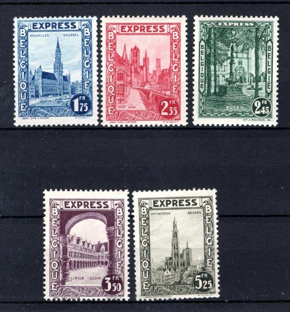292c/g MNH 1929 - Vue sur la ville COB 140€, Enlèvement ou Envoi, Non oblitéré, Neuf