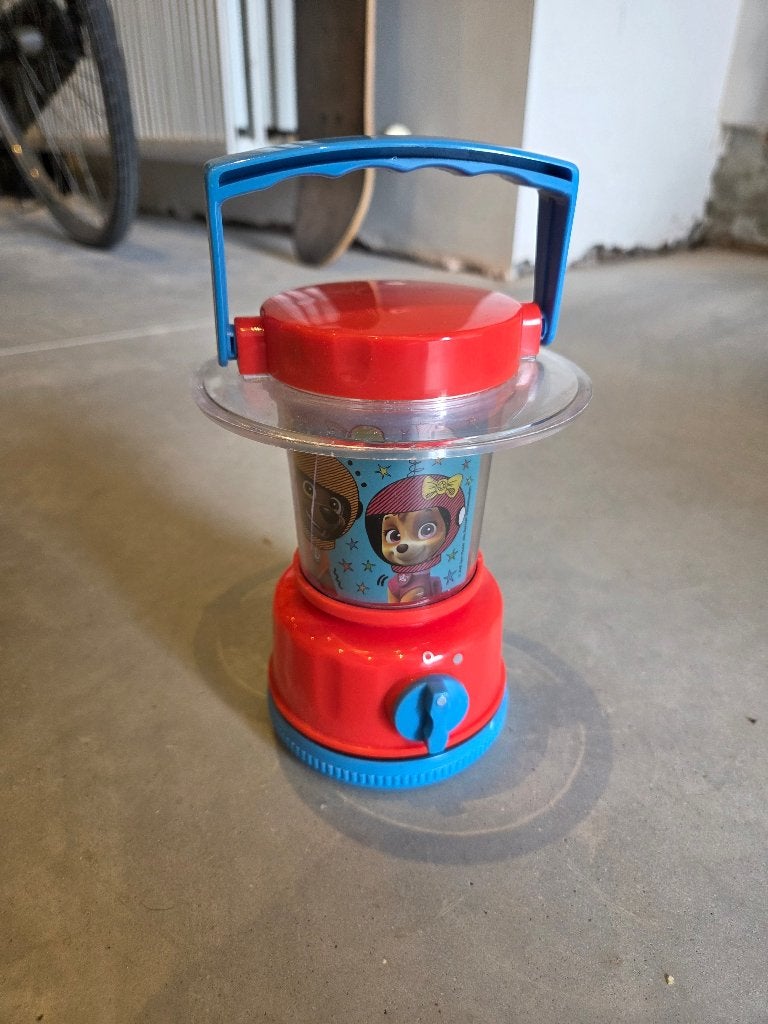 nachtlamp zaklamp lamp paw patrol, Ophalen of Verzenden, Gebruikt, Lamp