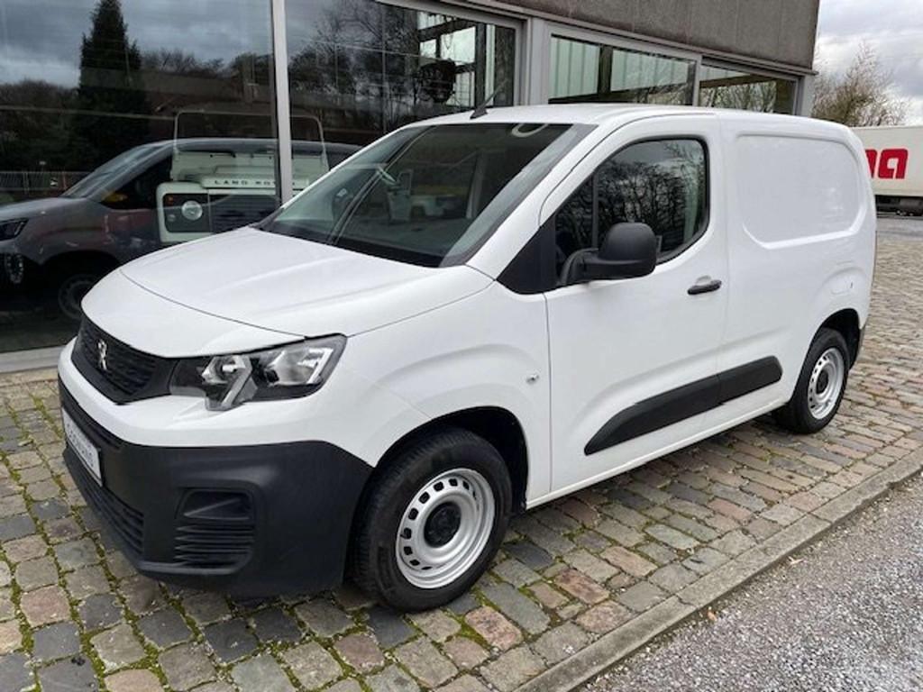 Peugeot Partner 1.5 hdi 3 ZIT AIRCO 12.355+BTW (bj 2020), Auto's, Bestelwagens en Lichte vracht, Gebruikt, Wit, Bedrijf, 5 deurs