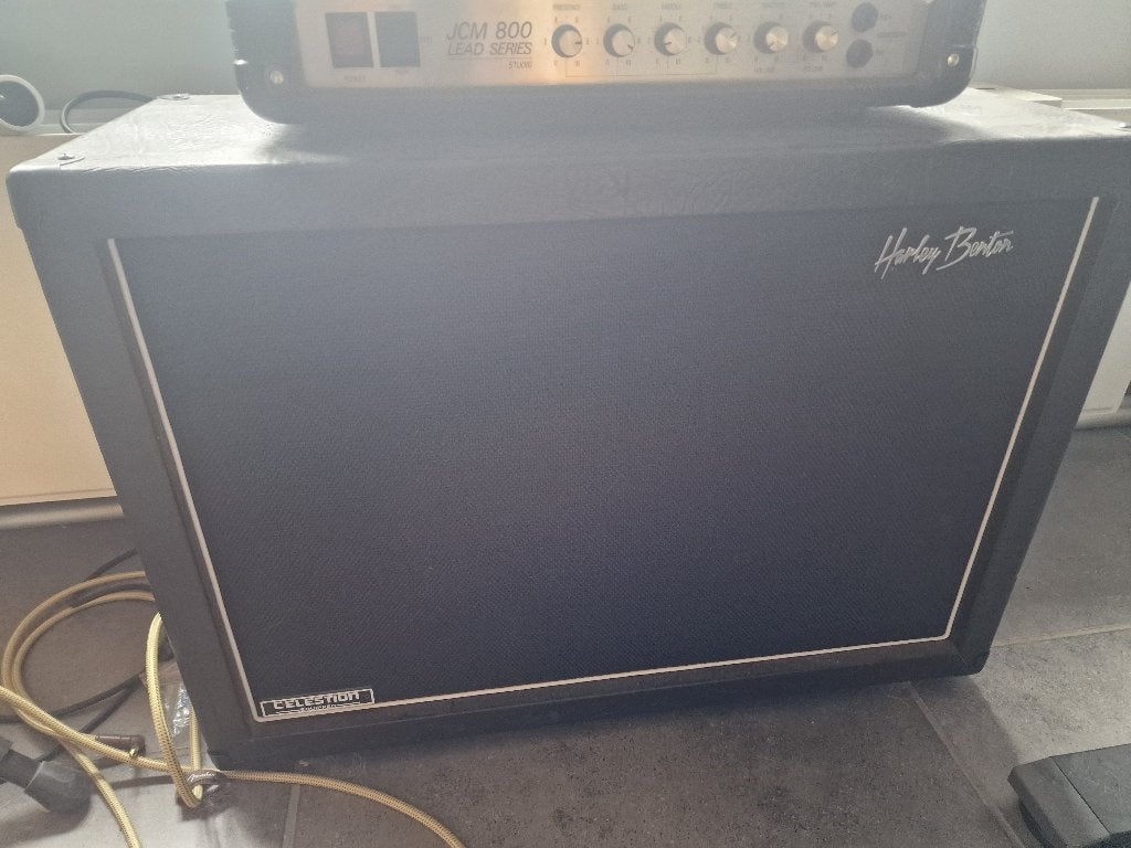 Harley Benton G212 vintage speakerkast, Ophalen, Zo goed als nieuw, Gitaar, 100 watt of meer