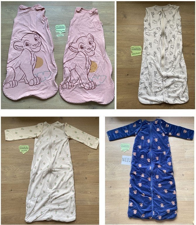 Babyslaapzakken - 5 Stuks (HEMA, Disney Kiabi) - Maat 86-104, Comme neuf, Hema, Enlèvement, Sac de couchage