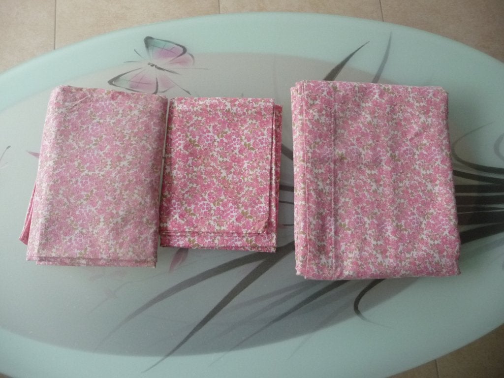 parure de lit 3 pièces -1 personne, Maison & Meubles, Rose, Autres marques, Autres matériaux, Une personne