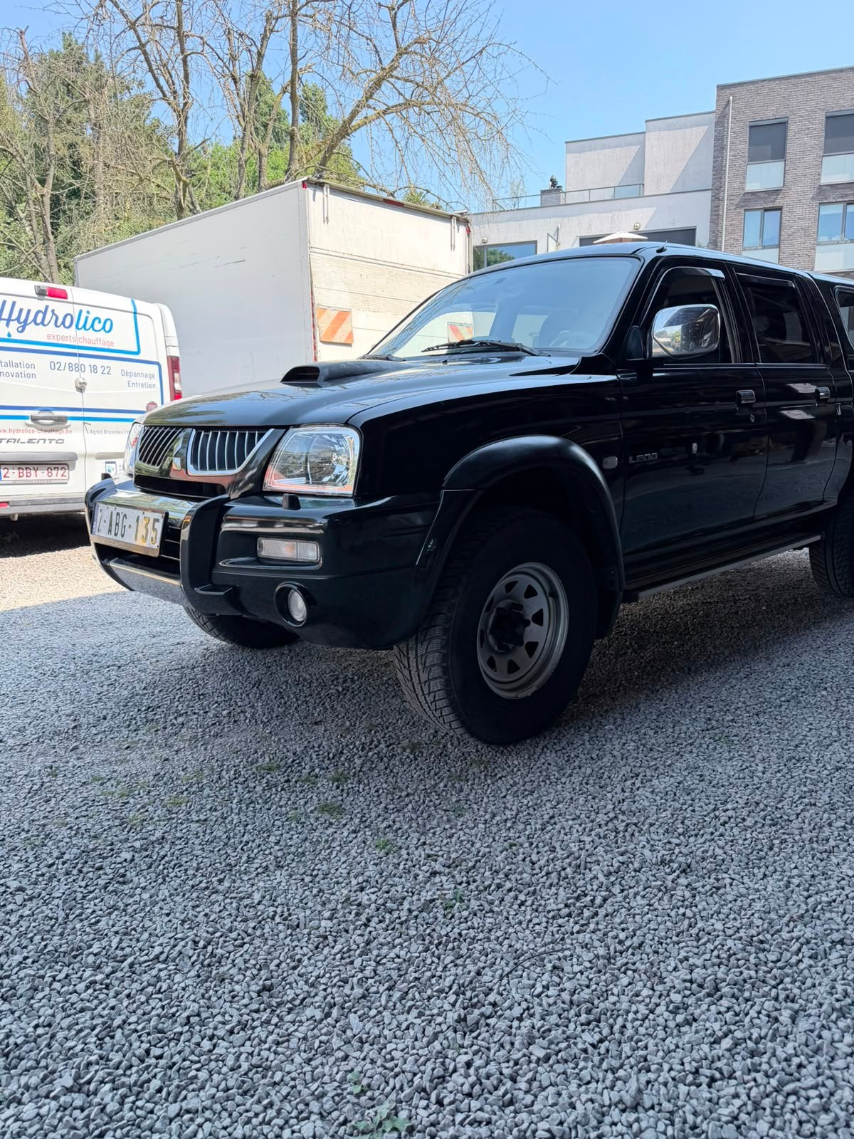 Mitsubishi L200*Export* schoon 0485905657, Auto's, Mitsubishi, 2500 cc, 4 deurs, Stof, Zwart