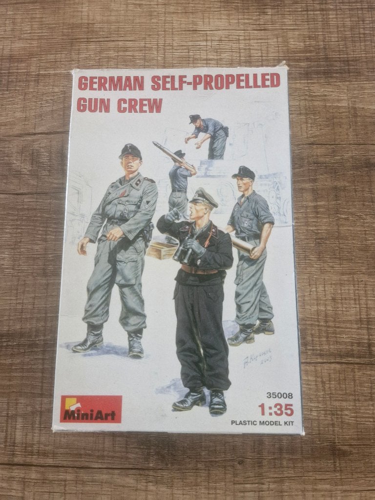 Miniart 1/35 German Self-Propelled Gun Crew, Hobby en Vrije tijd, Ophalen of Verzenden, Nieuw, 1:35 tot 1:50, Figuur of Figuren