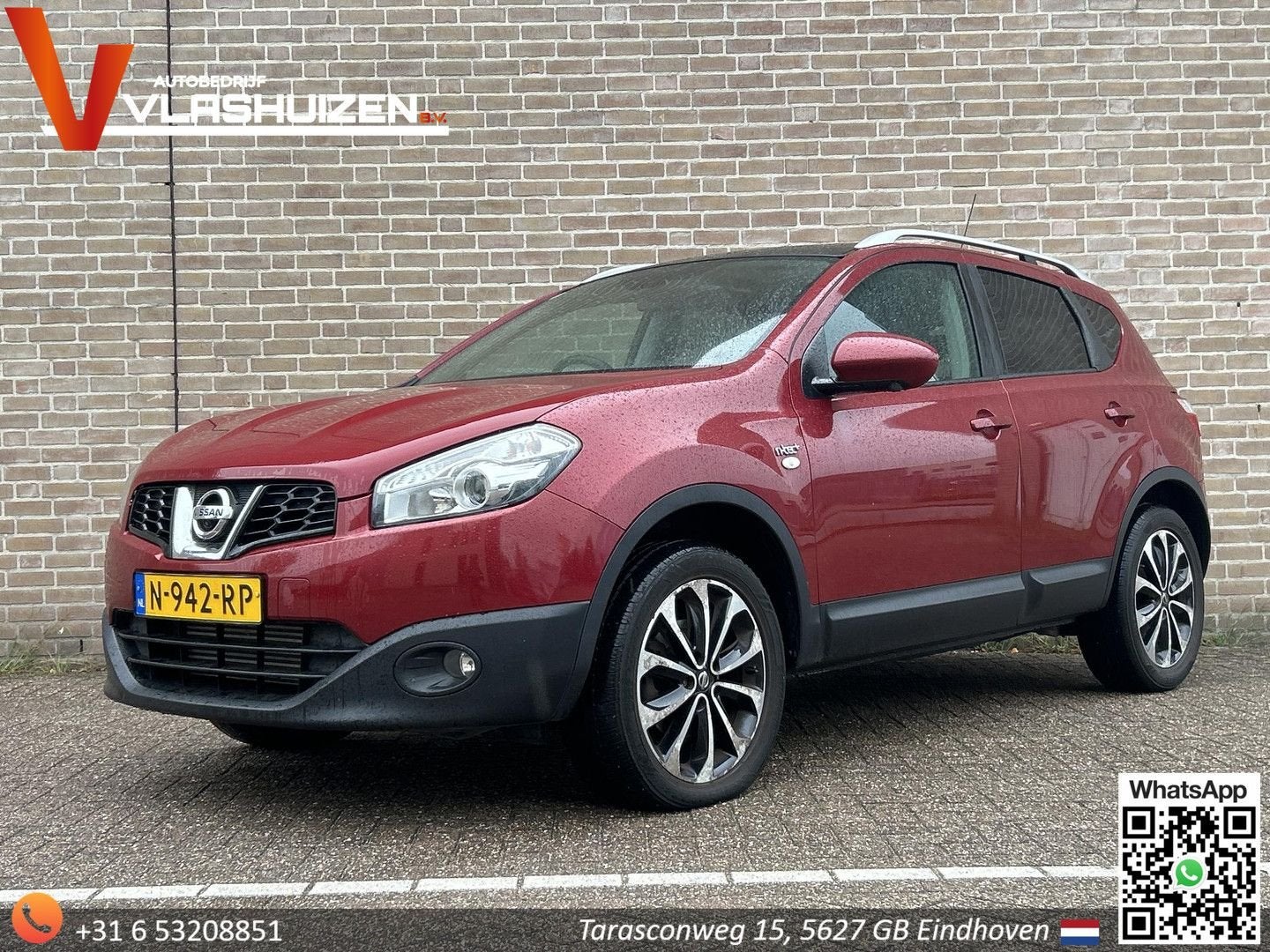 Nissan Qashqai 1.5 dCi Visia | appareil photo | Pano | clima, Autos, Rouge, Achat, Entreprise, Boîte manuelle
