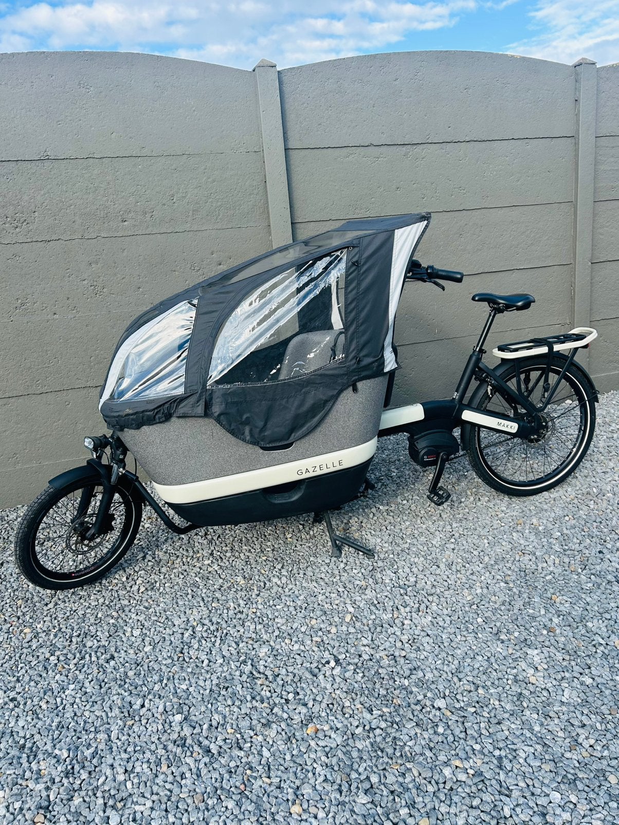 Bakfiets Gazelle Makki, Ophalen