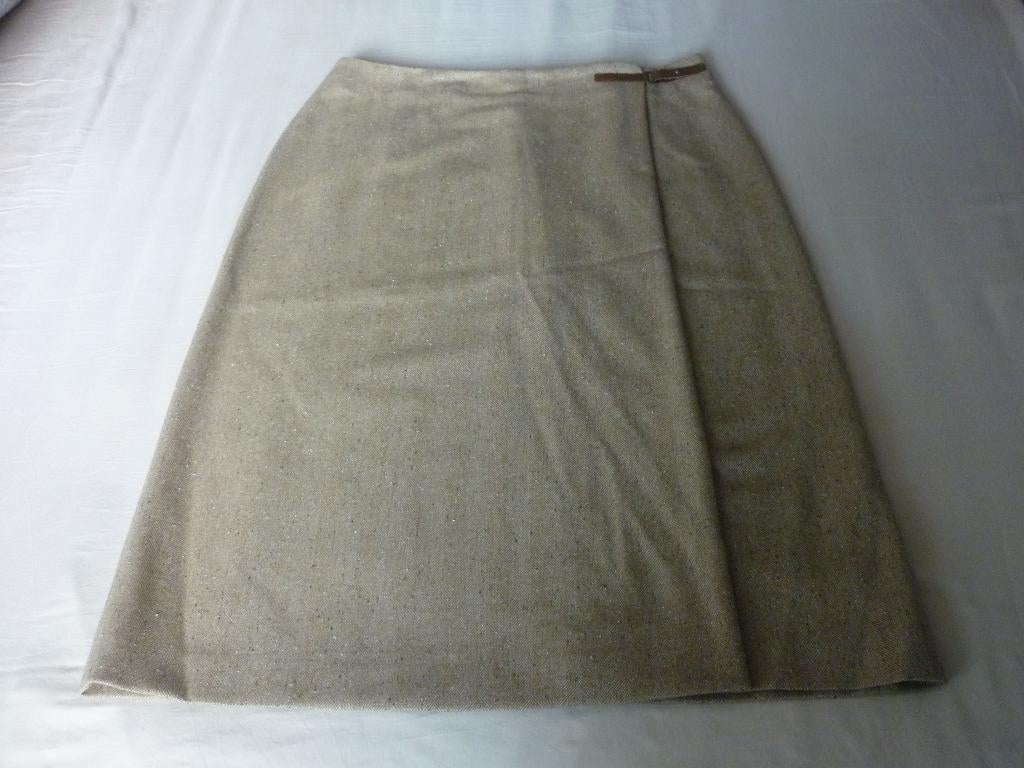 Wollen-Polyester Wikkelrok Caractère, Kleding | Dames, Beige, Maat 46/48 (XL) of groter, Caractère, Ophalen of Verzenden