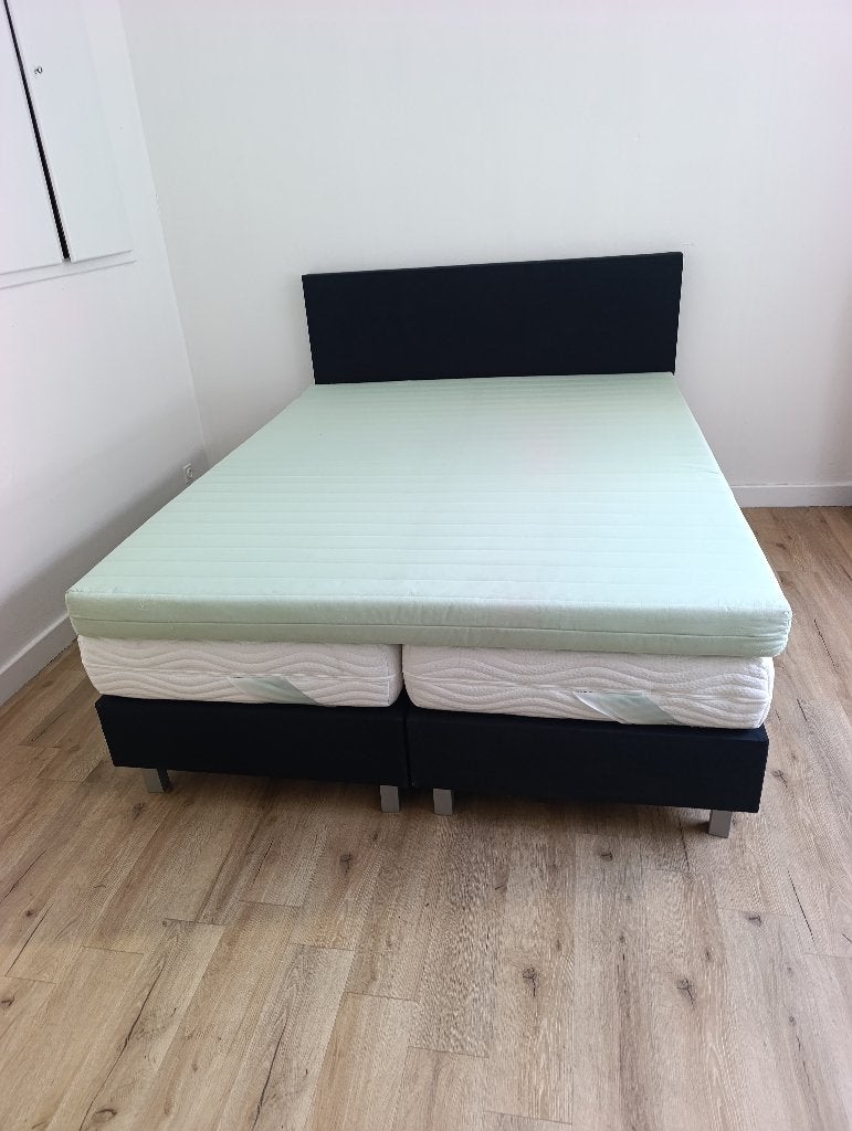 Boxspring 160x200 GRATIS LEVERING €250, Ophalen, Gebruikt, Tweepersoons, 200 cm