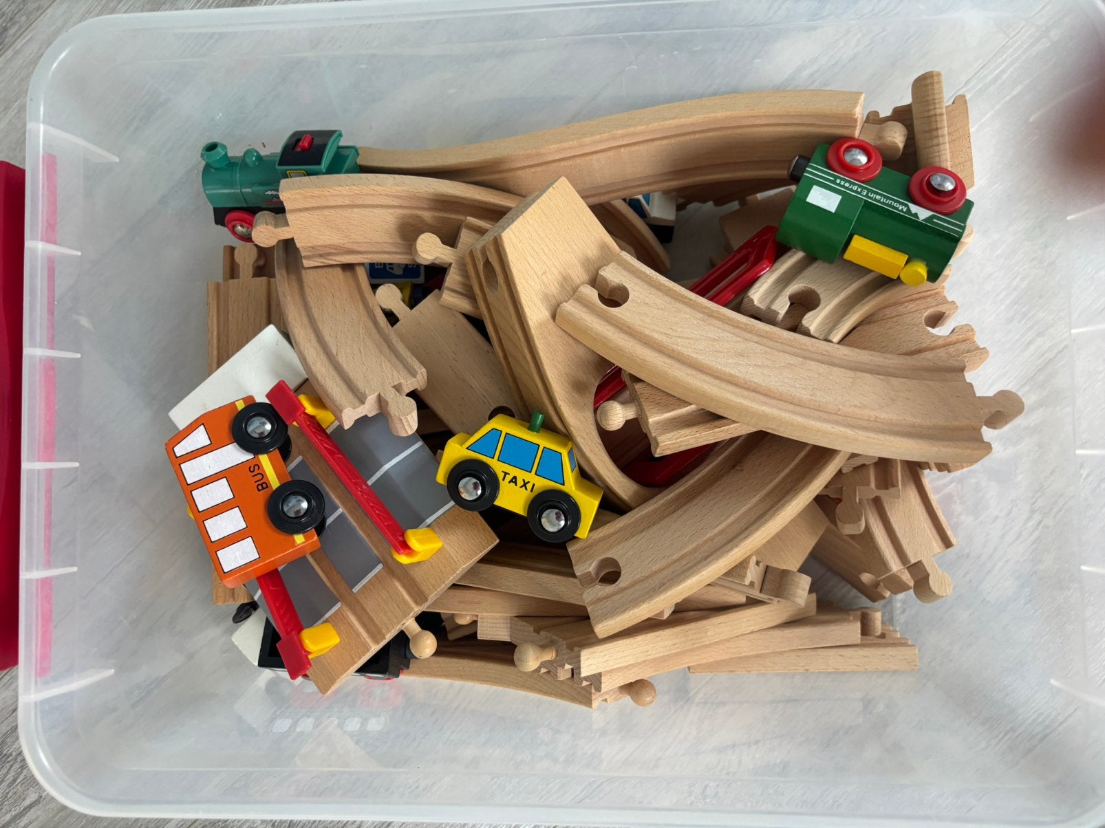 Houten trein, Kinderen en Baby's, Ophalen, Zo goed als nieuw