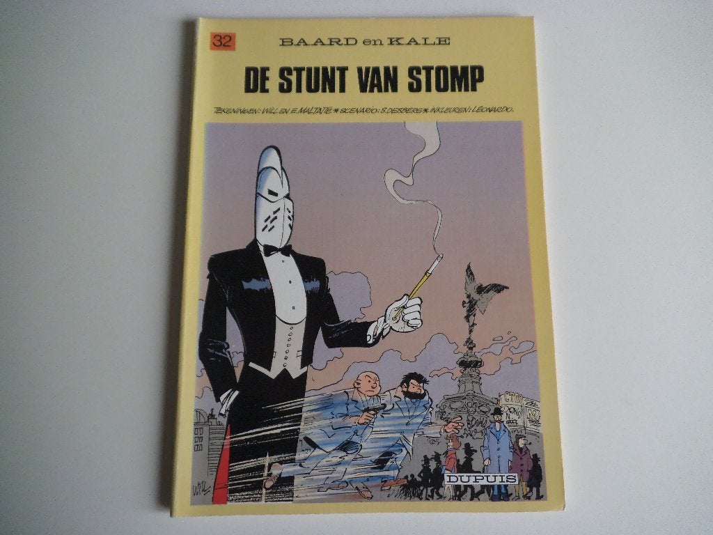 Baard en Kale 32 De stunt van stomp Eerste druk 1984, Gelezen, Eén stripboek, Marini/Desberg, Ophalen of Verzenden